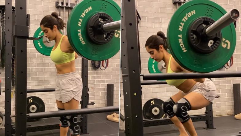 Janhvi Kapoor Workout Video: जाह्नवी कपूर ने 65 किलो वजन उठाकर किया वर्कआउट, वीडियो देखकर रह जाएंगे दंग