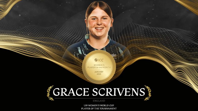 ICC Women's Player of the Month winner for January 2023: ग्रेस स्क्रिवेंस को जनवरी महीने के लिए चुना गया ICC विमेंस प्लेयर ऑफ द मंथ, फोबे लिचफील्ड और बेथ मूनी को छोड़ी पीछे
