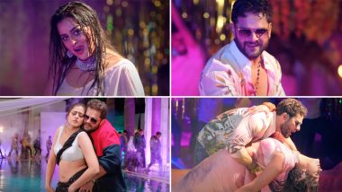Khesari Lal Yadav और Yamini Singh के हॉट रोमांस से भरपूर भोजपुरी सॉन्ग 'गरम गोदाम' इंटरनेट पर हुआ रिलीज (Watch Video)