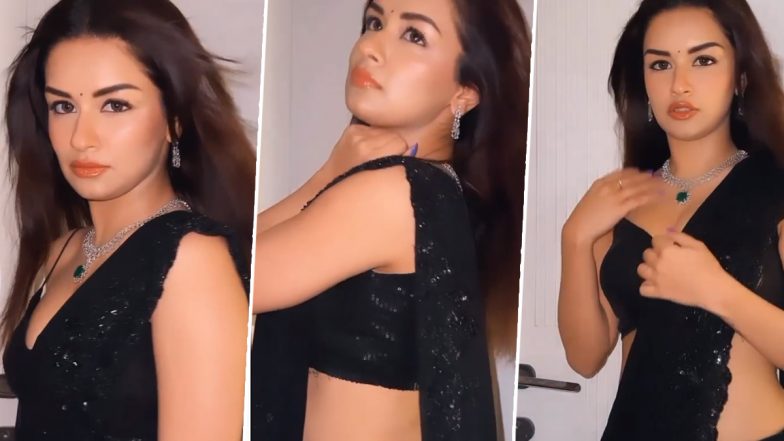 Avneet Kaur Hot Video: टीवी एक्ट्रेस अवनीत कौर ने काली साड़ी पहनकर दिखाया देसी भाभी लुक, अदाओं से गिरा रही हैं बिजिलियां