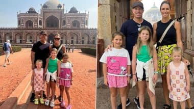 David Warner Visits Humayun's Tomb: फैमिली के साथ हुमायूं का मकबरा देखने पहुंचे ऑस्ट्रेलियाई सलामी बल्लेबाज डेविड वॉर्नर, देखें खूबसूरत तस्वीरें