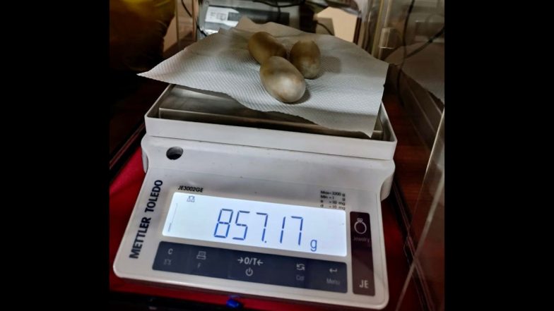 Gold Capsules Seized: कोच्चि हवाईअड्डे पर 43.97 लाख रुपये के सोने के तीन कैप्सूल जब्त, शख्स ने शारीर में छुपाऐ थे