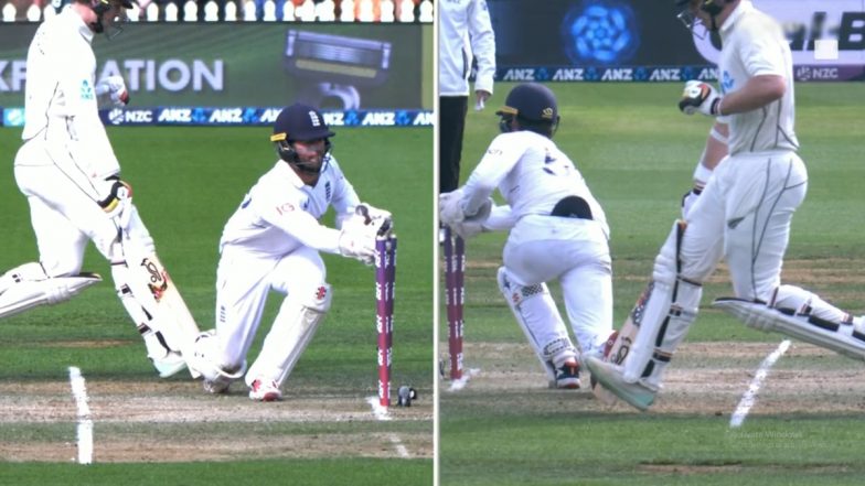 NZ vs ENG 2nd Test Day 4: बुरी किस्मत' से बल्लेबाज हुआ रनआउट, क्रिज में पहुंचने के बावदूज हवा में था पैर, देखें Video