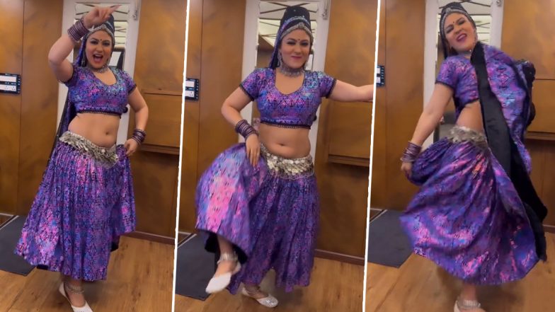 Gori Nagori Dance Video: गोरी नागोरी ने 'हाय रे घाघरा' सॉन्ग पर जमकर लगाए ठुमके, वीडियो ने मचाया तहलका