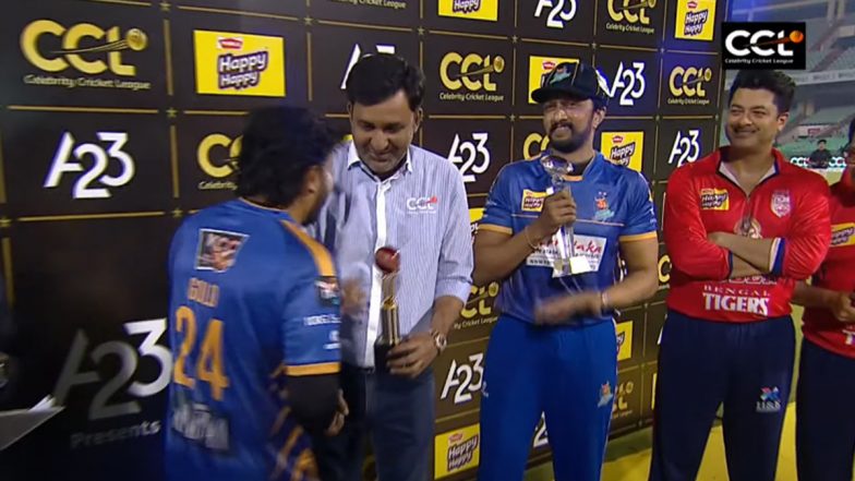Karnataka Bulldozers vs Bengal Tigers CCL 2023 Match Update: सेलिब्रिटी क्रिकेट लीग के पहले मैच में किच्चा सुदीप की टीम ने आठ विकेट से जीती, कप्तान प्रदीप बने मैन ऑफ द मैच