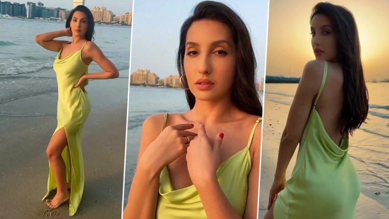 Nora Fatehi अपने Birthday के मौके पर हुईं बोल्ड, ब्रालेस होकर एक्ट्रेस ने समंदर किनारे लगाई आग (Watch Video)