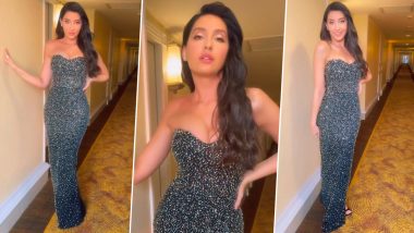 Nora Fatehi ने सिजलिंग गाउन पहन गिराई बिजली, एक्ट्रेस की हॉटनेस ने बढ़ाया सोशल मीडिया का तापमान (Watch Video)