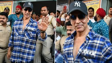 Mumbai के RTO ऑफिस पहुंचे Akshay Kumar, कल सिनेमाघरों में दस्तक देगी Selfiee (View Pics)