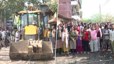 Mehrauli Demolition Drive: दिल्ली के महरौली में अवैध निर्माण के खिलाफ DDA की तोड़क कार्रवाई, विरोध में स्थानीय लोग सड़कों पर उतरे