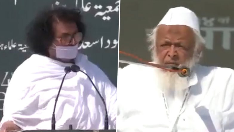 मौलाना अरशद मदनी के बयान से नाराज मंच छोड़ चले गए जैन मुनि लोकेश