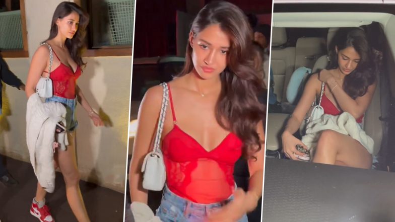 Disha Patani का रेड डीप नेक ब्रालेट में दिखा सिजलिंग अवतार, एक्ट्रेस की कातिल अदाओं ने जीता यूजर्स का दिल (Watch Video)