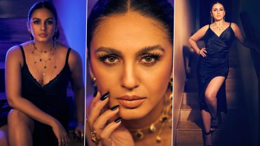 Huma Qureshi का ब्लैक डीप नेक बॉडीकॉन ड्रेस में दिखा सिजलिंग अवतार, एक्ट्रेस की सेक्सी अदाओं ने बढ़ाया सोशल मीडिया का तापमान (View Pics)