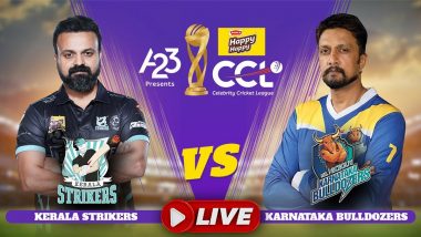 Kerala Strikers vs Karnataka Bulldozer, CCL 2023 Match Live Streaming: आज सेलिब्रिटी क्रिकेट लीग में केरल स्ट्राइकर्स और कर्नाटक बुलडोजर के बीच खेला जाएगा मुकाबला, यहां जानें कब- कहां और कैसे देखें लाइव एक्शन