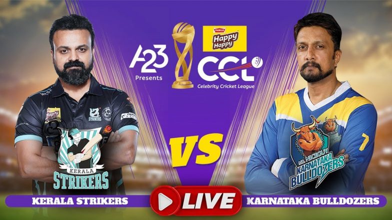 Kerala Strikers vs Karnataka Bulldozer, CCL 2023 Match Live Streaming: आज सेलिब्रिटी क्रिकेट लीग में केरल स्ट्राइकर्स&nbsp;और कर्नाटक बुलडोजर के बीच खेला जाएगा मुकाबला, यहां जानें कब- कहां और कैसे देखें लाइव एक्शन