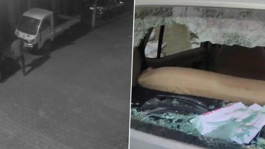 UP: रात के अंधेरे में नशे में धुत शराबी का तांडव, 7 गाड़ियों के शीशें तोड़े, आरोपियों की पहचान में जुटी पुलिस