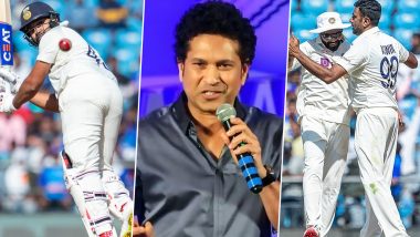 Sachin Tendulkar Tweets: टीम इंडिया को RRR की तिकड़ी ने नागपुर टेस्ट में दिलाई बढ़त, सचिन तेंदुलकर ने ट्वीट करके बढ़ाया मनोबल, देखें Tweet