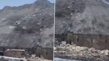 Earthquake in Turkey: तुर्की में भूकंप के झटकों से नष्ट हुआ 2,200 पुराना ऐतिहासिक गाज़ियांटेप महल (Watch Video)