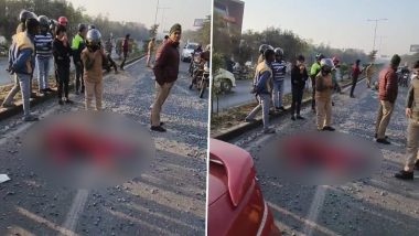 UP Road Accident: लखनऊ में तेज रफ्तार कार की चपेट में आने से स्कूल जा रही महिला टीचर की मौत (Disturbing Video)