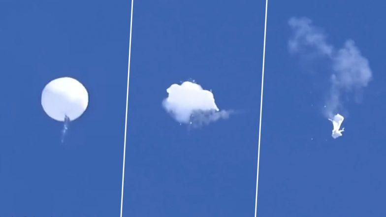 Chinese Spy Balloon: अमेरिकी ने मार गिराया चीन का जासूसी गुब्बारा, बौखलाए ड्रैगन ने कही ये बात