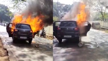 Car Burnt on Road: डिलीवरी के लिए जा रही गर्भवती महिला की कार में लगी आग, हादसे का VIDEO आया सामने