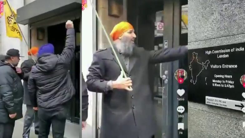 VIDEO: 'मोदी-RSS तुम्हें कैसे बचाएंगे...', लंदन में भारतीय उच्चायोग के बाहर खालिस्तानियों ने लगाए धमकी भरे नारे
