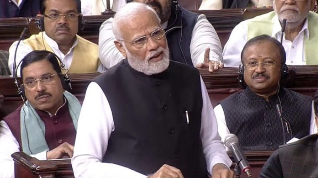 पीएम मोदी का कांग्रेस को करारा जवाब, राज्यसभा में कही ये बात 