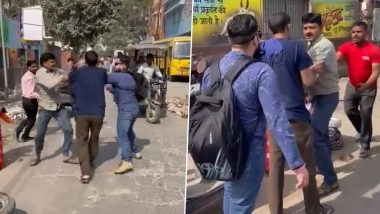 UP: बीच सड़क पर स्टंट कर रहा था स्कूटी सवार, टोकने पर कपल के साथ की मारपीट (Watch Video)