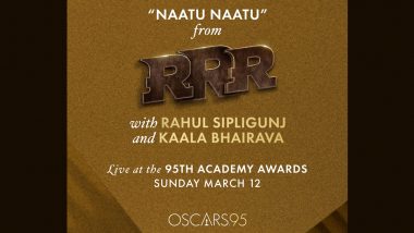 RRR at Oscars 2023: 'Naatu Naatu' सिंगर Rahul Sipligunj और Kaala Bhairava ऑस्कर्स अवॉर्ड्स में करेंगे परफॉर्म