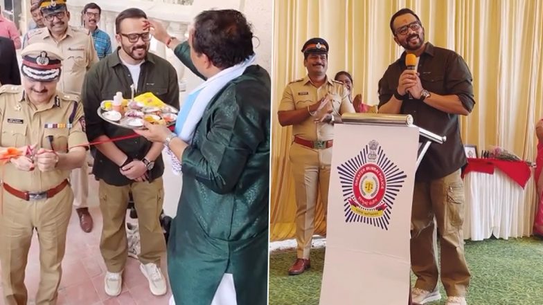 फिल्ममेकर Rohit Shetty ने Juhu स्थित नए पुलिस स्टेशन का किया उद्घाटन, वीडियो हुआ वायरल (Watch Video)