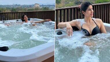 Sakshi Malik ने हॉट ब्लैक बिकनी पहन उठाया Jacuzzi का लुत्फ, एक्ट्रेस की हॉटनेस देख यूजर्स के उड़े होश (View Pics)