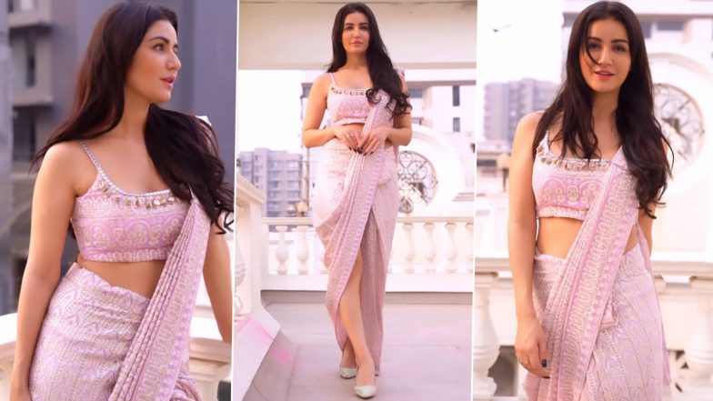 Amy Aela ने स्टायलिश साड़ी पहन गिराई बिजली, एक्ट्रेस की दिलकश अदाएं आपको बना देंगी दीवीना (Watch Video)
