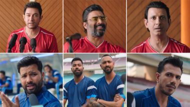 Dream 11 New Ad: क्रिकेट के मैदान में घुसेंगे फिल्म स्टार, क्रिकेटर को दिया चैलेंज, देखें ड्रीम इलेवन नया विज्ञापन