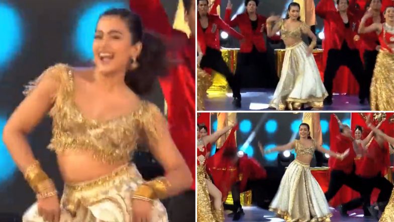 IPL 2023 Opening Ceremony: आईपीएल के ओपनिंग सेरेमनी में रश्मिका मंदाना ने डांस से बनाया फैंस को दीवाना, नाटू-नाटू गाने पर किया डांस