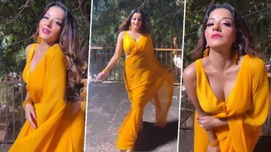 Mumbai में हुई बरसात तो भोजपुरी एक्ट्रेस Monalisa ने ‘टिप टिप बरसा’ पर लगाया हुस्न का तड़का, देखें Hot डांस Video
