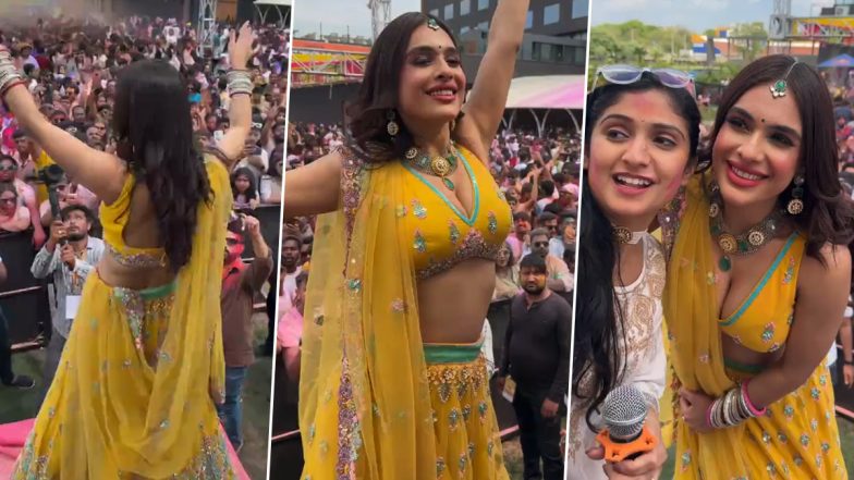 भोजपुरी एक्ट्रेस Neha Malik ने फैंस के साथ Indore में मनाई होली, हॉट वीडियो हुआ वायरल (Watch Video)