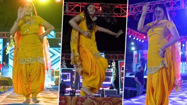 Sapna Choudhary Dance Video: सपना चौधरी ने अपने डांस से स्टेज पर मचाया बवाल, सेक्सी ठुमके देखकर लट्टू हुए फ़ैंस