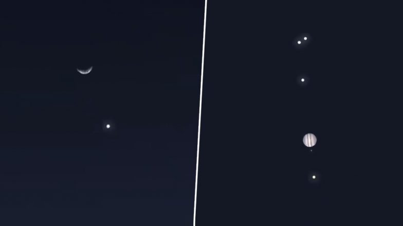 Planetary Alignment 2023: सीधी रेखा में नजर आए एक साथ पांच ग्रह, आसमान में दिखी अद्भुत खगोलीय घटना, देखें तस्वीरें
