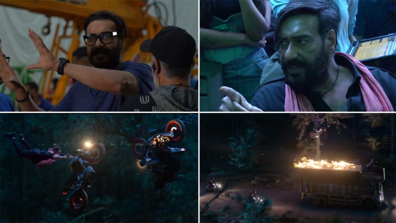 Bholaa Bike Truck Chase clip: Ajay Devgn ने 'भोला' के लिए 11 दिनों में शूट किया बाइक ट्रक चेज सीन, एक्टर ने अपने पिता Veeru Devgn को फिल्म का एक्शन किया डेडिकेट (Watch Video)