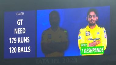 IPL 2023 GT vs CSK Live Score Update: सीएसके ने इम्पैक्ट प्लेयर के तौर पर तुषार देशपांडे को किया शामिल, अंबाती रायडू को किया बाहर