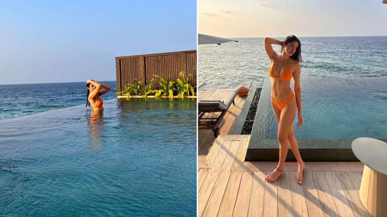Shanaya Kapoor ने भगवा बिकनी पहन गिराई बिजली, अपकमिंग एक्ट्रेस की बोल्डनेस ने बढ़ाया सोशल मीडिया का पारा (View Pics)