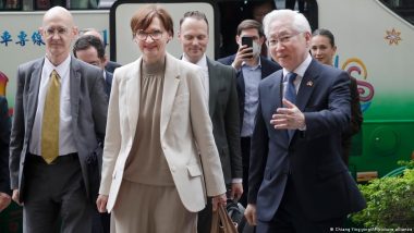 ताइवान के ऐतिहासिक दौरे पर जर्मन मंत्री