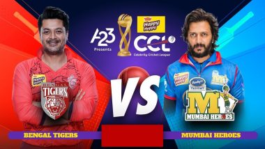 Bengal Tigers vs Mumbai Heroes CCL 2023 Live Streaming: सेलिब्रिटी क्रिकेट लीग में बंगाल टाइगर्स और मुंबई हीरोज के बीच मुकाबला आज, जानें कब-कहां और कैसे देखें लाइव मैच