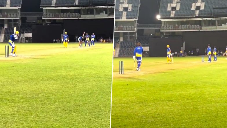 MS Dhoni Shot: धोनी ने शुरू की आगामी आईपीएल सत्र की तैयारी, ग्राउंड पर लगाए छक्को की बौछार, देखें वीडियो