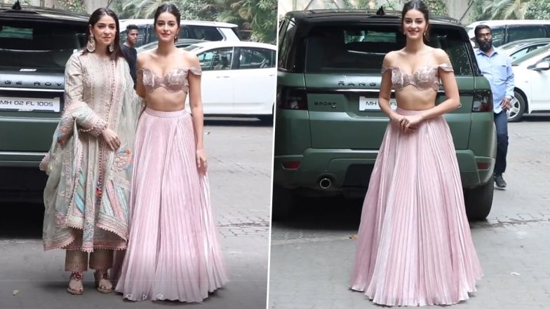 Ananya Panday ने पिंक हॉट लहंगा पहन बहन की मेहंदी में गिराई बिजली, वीडियो हुआ वायरल (Watch video)