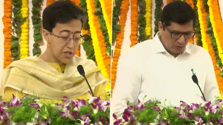 Delhi: सिसोदिया और सत्येंद्र जैन के इस्तीफे के बाद आतिशी और सौरभ भारद्वाज केजरीवाल सरकार में बने नए मंत्री, जानें किसे मिला कौन सा विभाग