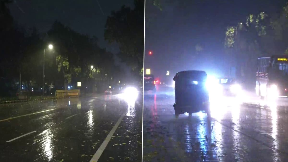 Delhi Rains Today: दिल्ली में बारिश के साथ गिरे ओले, लोगों को भीषण गर्मी से मिली राहत