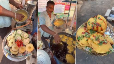 सेब और अमरूद के पकौड़े! रेहड़ी वाले ने फलों को बेसन में डालकर किया डीप फ्राई, Viral Video देख लोगों ने किया तौबा