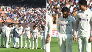 IND vs AUS 4th Test Day 1: क्या ईशान किशन ने पीएम मोदी से हाथ मिलाने से पहले किया ये गंदा काम? वायरल तस्वीर को लेकर फैंस ने किया ट्रोल, देखें Tweets