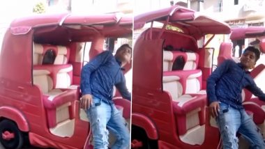 Viral Video: शख्स ने ऑटो रिक्शा को बनाया लग्जरी कार जैसा, इस जुगाड़ को देख प्रभावित हुए लोग