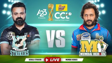 Kerala Strikers vs Mumbai Heroes CCL 2023 Match Live Streaming: सेलिब्रिटी क्रिकेट लीग में केरला स्ट्राइकर्स और मुंबई हीरोज का मुकाबला आज, जानें कब-कहां और कैसे देखें लाइव मैच